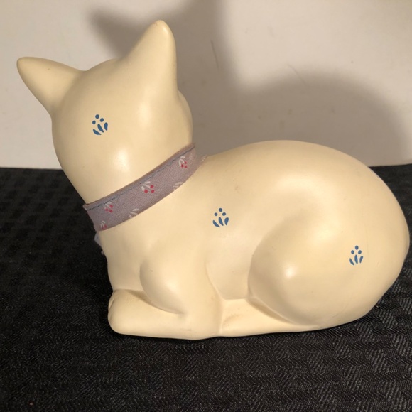 Vtg Flambro speckled beige ceramic cat - Picture 6 of 13